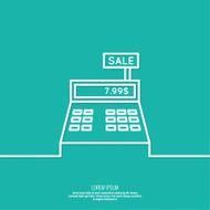 Abstract background with the cash register N2