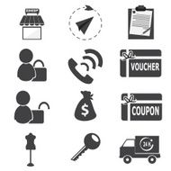 Shopping business icon N2