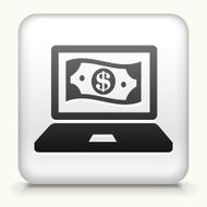 Square Button with Online Money