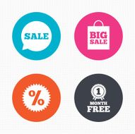 Sale speech bubble icon Discount star symbol N24