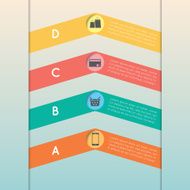 Infographic step triangle arrows N2