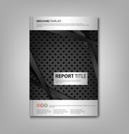 Brochures book or flyer with dark metal dynamic background