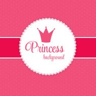 Princess Crown Background Vector Illustration N22