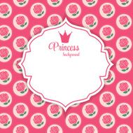 Princess Crown Background Vector Illustration N23