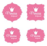 Princess Crown Frame Vector Illustration N11