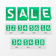 Vector Countdown Timer Sale