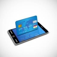 Smartphone with credit card