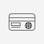 credit card line icon N36