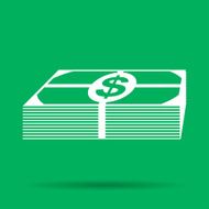 Flat icon of money N8