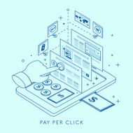 pay per click concept illustration N2