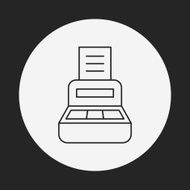 Cash register line icon N20