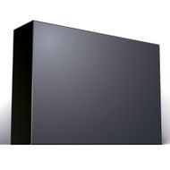 Package black box design isolated on white background template N3