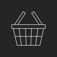 shopping basket line icon N21