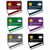 set of credit cards