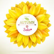 Sunflower autumn sale EPS 10 N6