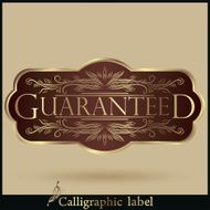 Vector set of Labels Guaranteed Premium Quality Rate N15