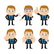 Set of businessman characters N16