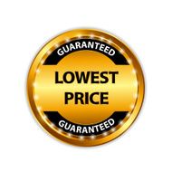 Lowest Price Guarantee Gold Label Sign Template Vector Illustrat N5