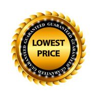 Lowest Price Guarantee Gold Label Sign Template Vector Illustrat N7