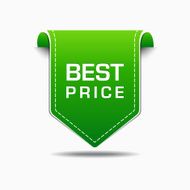 Best Price Green Label Icon Vector Design N2