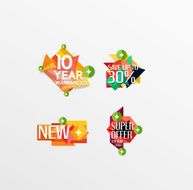 Set of labels stickers banners badges and elements for sale N50