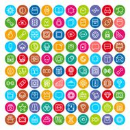 100 Universal Plain Icons Set 3