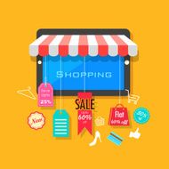 Online Shopping and Sale concept N2