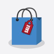 Shopping Bag with Sale Tag