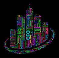 City Buildings on Business and Finance Word Cloud N2