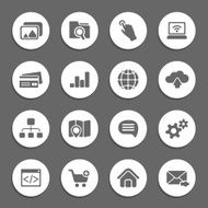 silhouette web icons