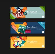 Set of banners with stickers labels and elements for sale N53