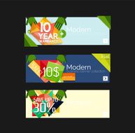 Set of banners with stickers labels and elements for sale N54