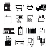 Shopping and sale icons