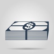 Flat icon of money N9