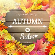 Autumn sale typography poster EPS 10 N2