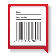 Barcode label shipping vector N2