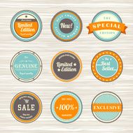Vintage labels template set new exclusive sale quality best choice