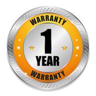 Yellow one year warranty seal