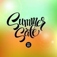 Summer Sale blurred background Vector illustration