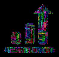 Progress Chart on Business and Finance Word Cloud N6