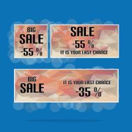 Polygon Banner With Sale Text Other Variant Bubbles