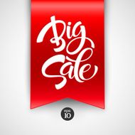 Big Sale Inscription Calligraphy Lettering Vector illustration N14
