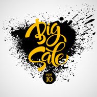 Big Sale Inscription Calligraphy Lettering Vector illustration N16
