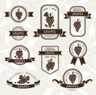 Grape labels collection