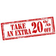 Take An Extra 20 Off-stamp