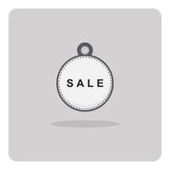 Vector of flat icon sale tag N3