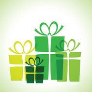 green presents