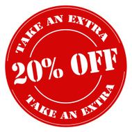 Take An Extra 20 Off-stamp N2