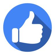 Like icon Flat design style modern vector illustration N19