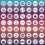 Vector illustration set of shopping icons N4